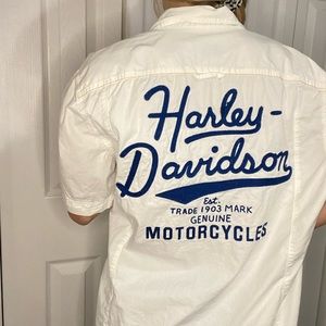 Vintage Harley Davison button up!